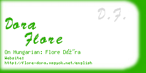 dora flore business card